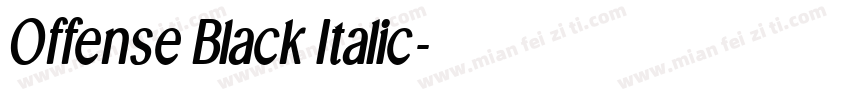 Offense Black Italic字体转换